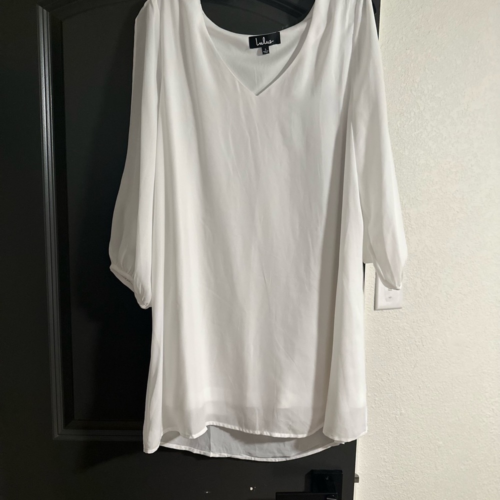 Shifting Dears Ivory Long Sleeve Dress